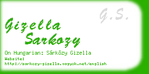 gizella sarkozy business card